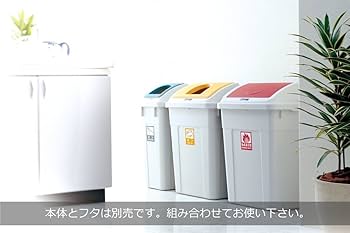 Amazon｜リス 分別 ゴミ箱 W&W 分類ボックス 蓋 45L用 ワイド